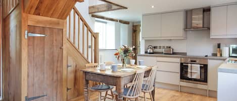 Dishwasher, highchair, cookware/dishes/utensils