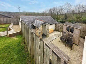 Terrace/patio - A holiday home in the heart of the Cornish countryside. (Coombe, near St Austell)