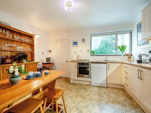 Dishwasher, high chair, cookware/dishes/utensils