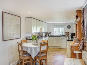 Dishwasher, highchair, cookware/dishes/utensils