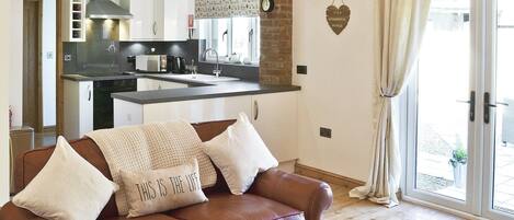 Televisión y chimenea