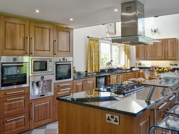 Dishwasher, high chair, cookware/dishes/utensils