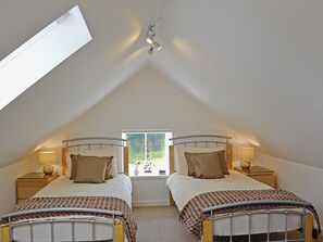 2 bedrooms, bed sheets