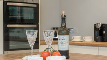 Dishwasher, highchair, cookware/dishes/utensils