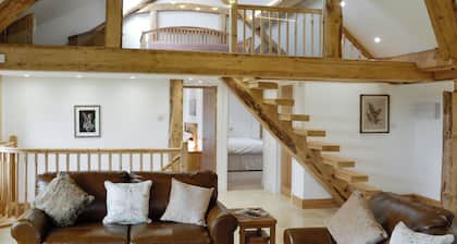 2 makuuhuoneen majoitus Heasley Millissä, lähellä South Moltonia