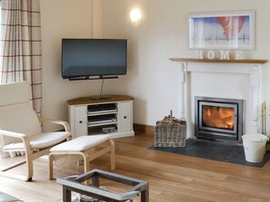 Fireplace - 4 bedroom accommodation in Trusham, near Newton Abbot (Trusham, near Newton Abbot)