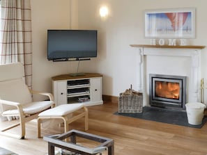 Fireplace - 4 bedroom accommodation in Trusham, near Newton Abbot (Trusham, near Newton Abbot)