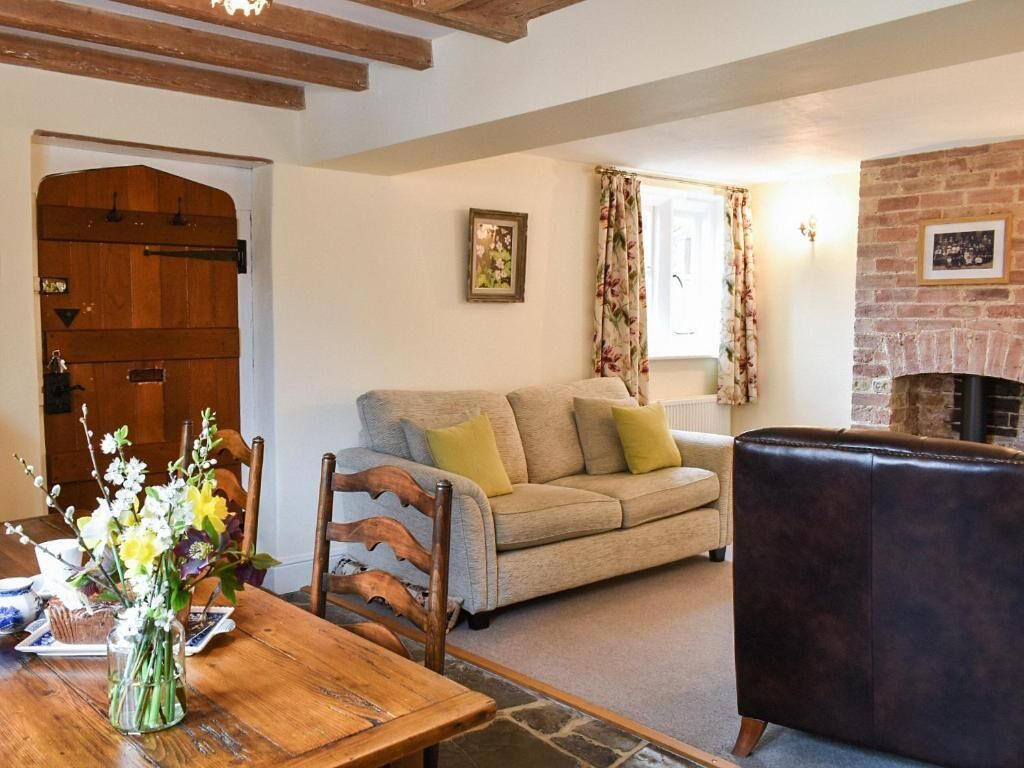 TV, fireplace, DVD player, books