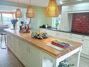 Dishwasher, high chair, cookware/dishes/utensils - 6 bedroom accommodation in Eglwyswrw, near Cardigan (Eglwyswrw, near Cardigan)