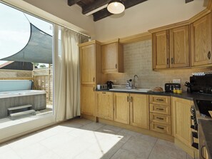 Dishwasher, highchair, cookware/dishes/utensils