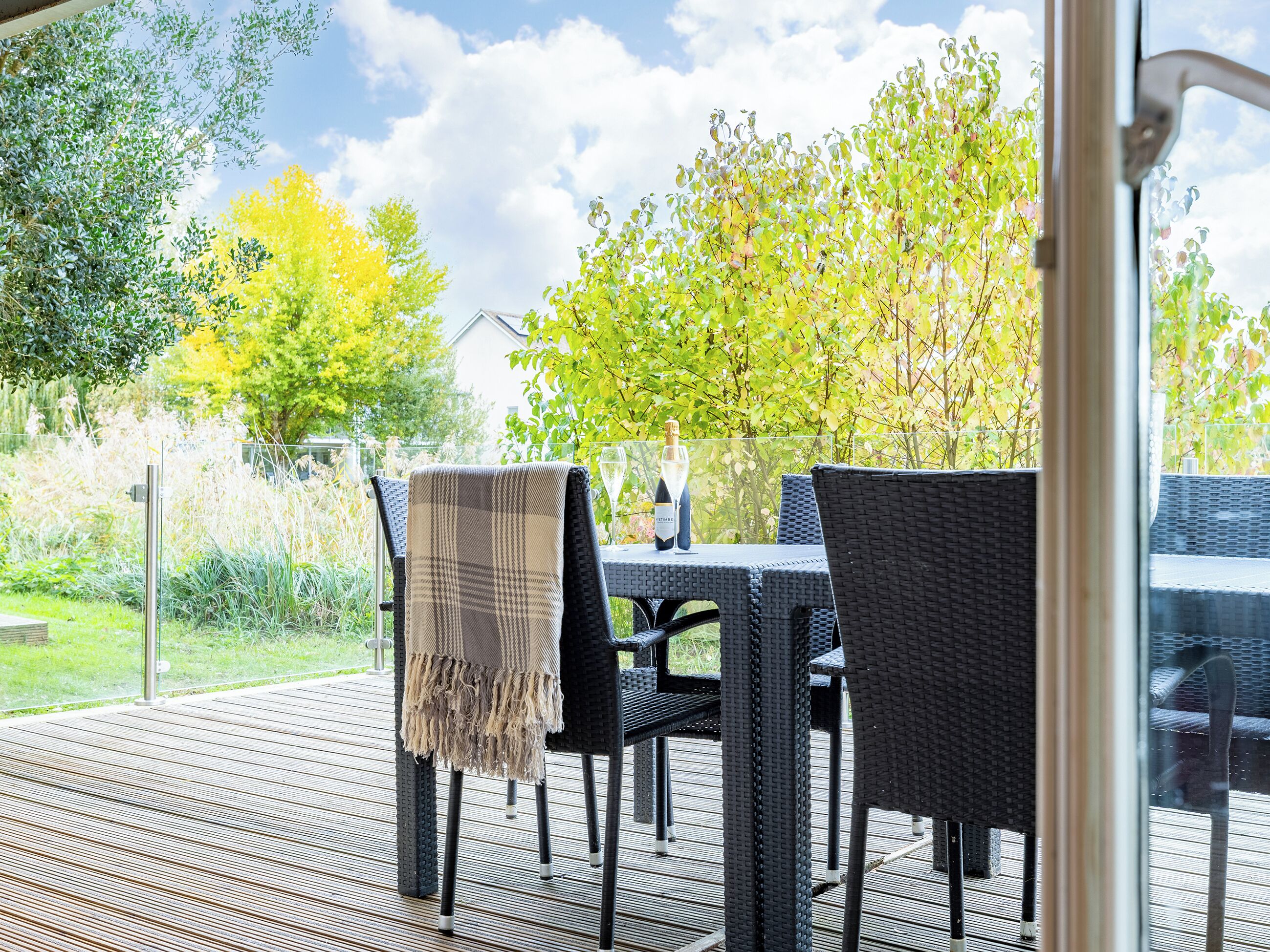 Sitting-out-area | The Augusta House, Somerford Keynes