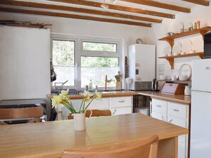 Dishwasher, high chair, cookware/dishes/utensils