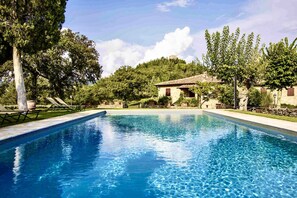 A heated pool