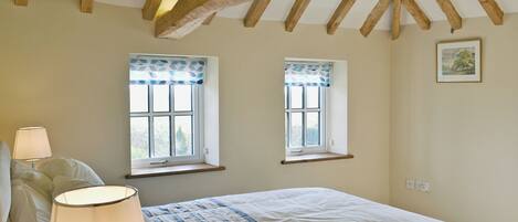 2 bedrooms, bed sheets