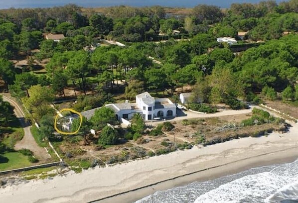 Aan het strand, ligstoelen aan het strand