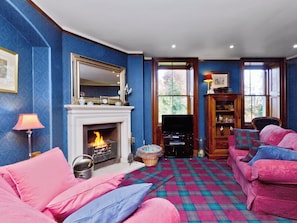 TV, fireplace - 2 bedroom accommodation in Dess, Aboyne (Dess, Aboyne)