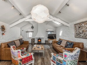 TV, fireplace - 3 bedroom accommodation in Llanfaes, Beaumaris, Anglesey (Llanfaes, Beaumaris, Anglesey)