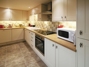 Dishwasher, highchair, cookware/dishes/utensils