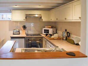 Dishwasher, high chair, cookware/dishes/utensils