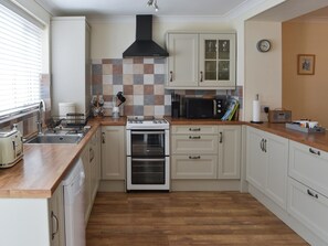 Dishwasher, high chair, cookware/dishes/utensils