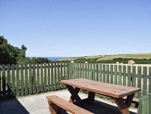 Outdoor dining - 3 bedroom accommodation in Llanon, near Aberaeron (Llanon, near Aberaeron)