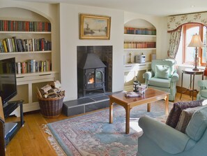 TV, fireplace - 2 bedroom accommodation in Webbery, near Bideford (Webbery, near Bideford)