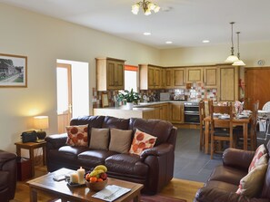 TV, fireplace - 2 bedroom accommodation in Talybont, near Aberystwyth (Talybont, near Aberystwyth)