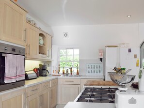 Dishwasher, highchair, cookware/dishes/utensils