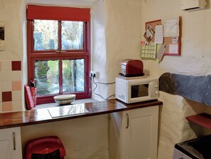 High chair, cookware/dishes/utensils - 2 bedroom accommodation in Cwm Penmachno, near Betws-y-Coed (Cwm Penmachno, near Betws-y-Coed)
