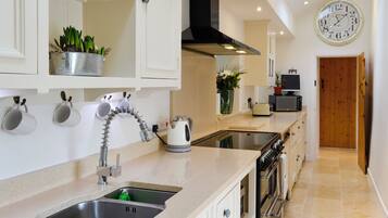 Dishwasher, high chair, cookware/dishes/utensils