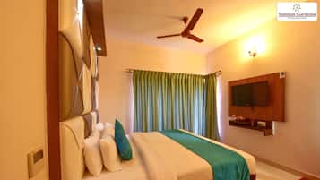 Habitación Club doble, 1 cama de matrimonio grande, accesible para personas con discapacidad | 20 dormitorios, sábanas de algodón egipcio, ropa de cama de alta calidad