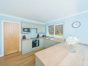 Dishwasher, highchair, cookware/dishes/utensils