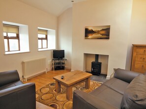 Fireplace - 1 bedroom accommodation in Y Felinheli, near Bangor (Y Felinheli, near Bangor)
