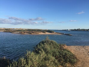 Tæt på stranden, badehåndklæder