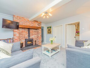 Fernseher, Kamin