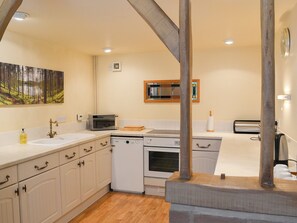 High chair, freezer - This stunning barn conversion is ideal for a luxury break away. (Binbrook, near Market Rasen)