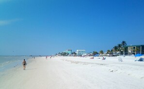 Sun-loungers, beach towels