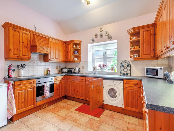 Dishwasher, high chair, cookware/dishes/utensils