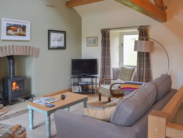 TV, fireplace - 2 bedroom accommodation in Ravenstonedale, near Kirkby Stephen (Ravenstonedale, near Kirkby Stephen)