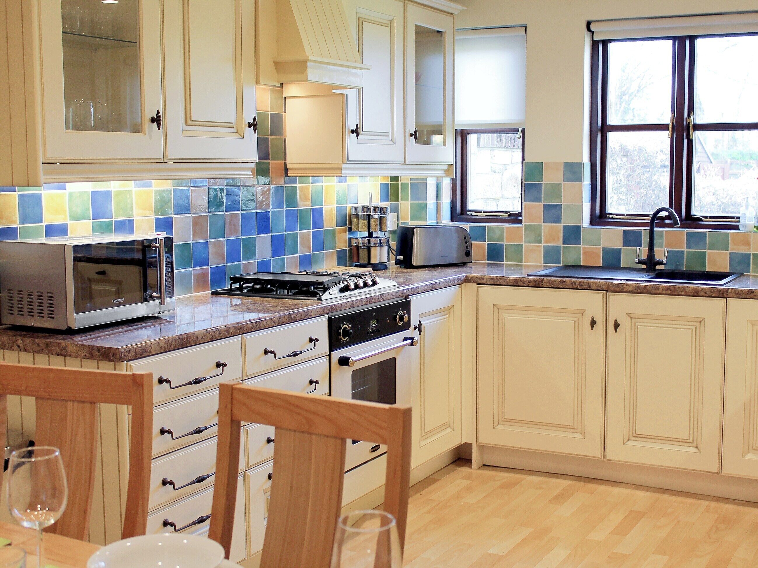 Dishwasher, high chair, cookware/dishes/utensils