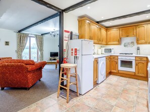 Dishwasher, high chair, cookware/dishes/utensils