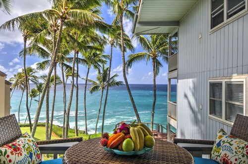 Poipu Palms 202...Oceanfront, Palm Trees and the Beautiful Blue Pacific Ocean!