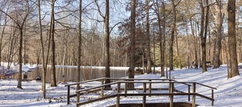 7BR/4BA, Sleeps 21!  Adjoins National Park. Trails / Pond. Lookout Mtn. Cabin