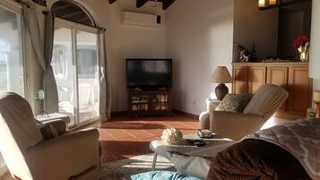 Älytelevisio, takka, DVD-soitin