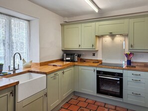 Dishwasher, high chair, cookware/dishes/utensils