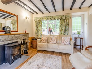 Fireplace - 2 bedroom accommodation in Kingswood, near Kington (Kingswood, near Kington)