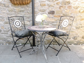 屋外ダイニングエリア