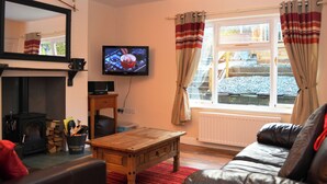 TV og peis