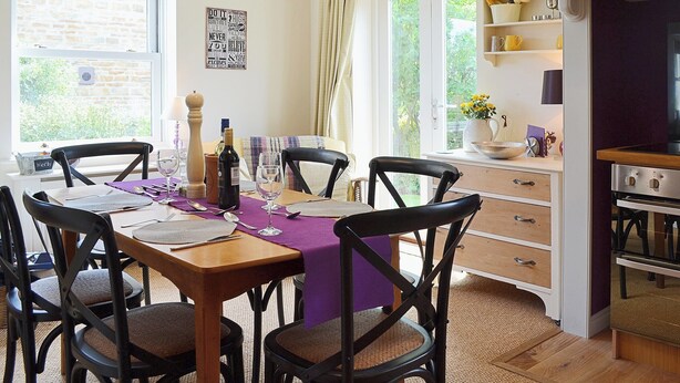 Dining - A pretty stone cottage in the conservation village of Redmire. (Redmire near Leyburn)