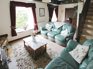Fireplace - A cottage wing, with outstanding views. (Harwood Dale, Scarborough)